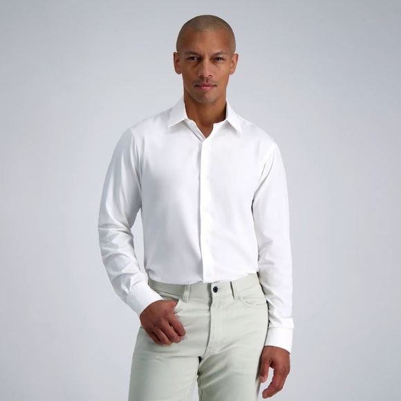 Haggar Other - Haggar Slim Fit White Men’s Dress Shirt, 34/35, 15-15.5” neck, Brand New